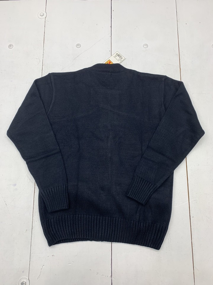 Keita Maruyama Homme dark navy woolen zip jacket with bonded lining - M