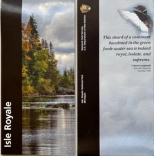 2025 ISLE ROYALE NP - Michigan   NATIONAL PARK SERVICE UNIGRID BROCHURE/MAP  New