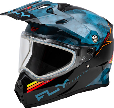 げん Fly Racing Trekker Cold Weather Conceal Dual Shield Helmet Slate