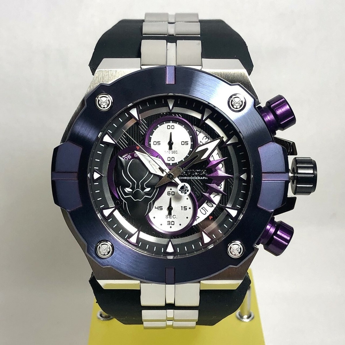 INVICTA 30314 MARVEL BLACK PANTHER 52mm Purple Sea Hunter *LE/3K