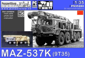 MAZ-537K Crane Army Truck conversion resin set 1/35 PanzerShop PS35280
