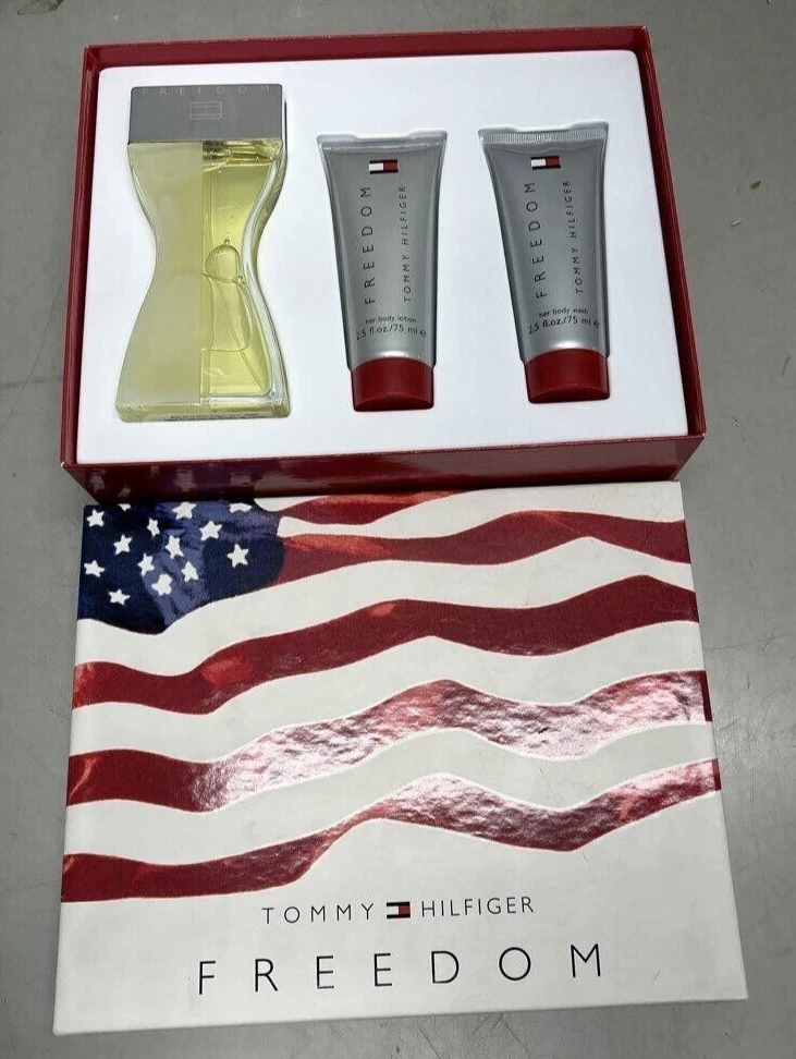 TOMMY HILFIGER Freedom Her Eau de Toilette Perfume Lotion Wash 3.4oz 2.5oz 3Pc