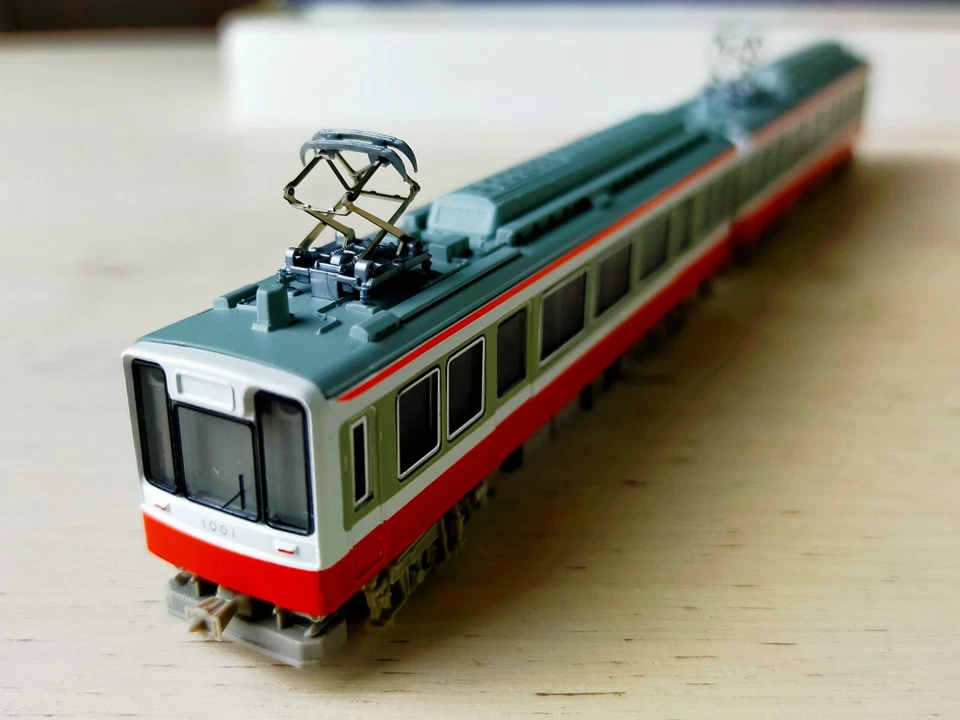 TOMY Vintage N-Gauge Tomix Starter Set Hakone Tozan Railway 2 Cars Made In Japan - Photo 3/4