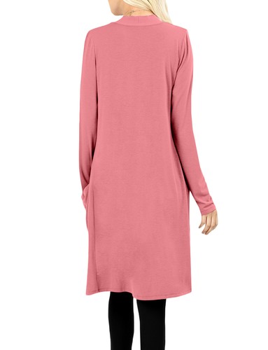 NE PEOPLE Damen Basic Langarm vorne offen lässig Taschen Cardigan NEUJ1440 - Bild 116 von 125