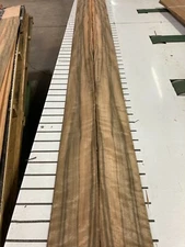 Australian Walnut Wood Veneer 2 sheets 96'' x 5'' 515E