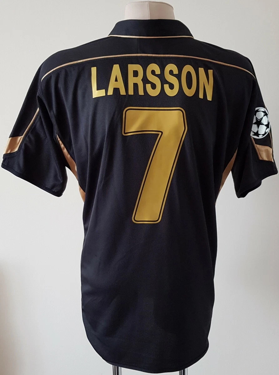 Celtic 03/04 #7 LARSSON 3rd Awaykit Nameset Printing