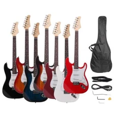 New 7 Colors  Right-Handed Electric Guitar +Strap+Cord+Gigbag+Accessories