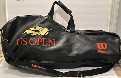 Wilson Compartment Tennis Bag Vintage Wilson US Open Leather