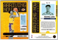 2023-24 Panini NBA Hoops Arriving Now Holo #14 Maxwell Lewis RC LA Lakers Rookie