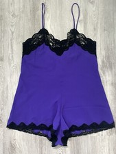 Vintage Victoria's Secret Gold Label Lace Teddy Romper Lingerie Slip 1980s-90s