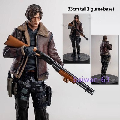 Hot Game Character Leon Scott Kennedy Figure Toy Statue Model New No Box 33cm