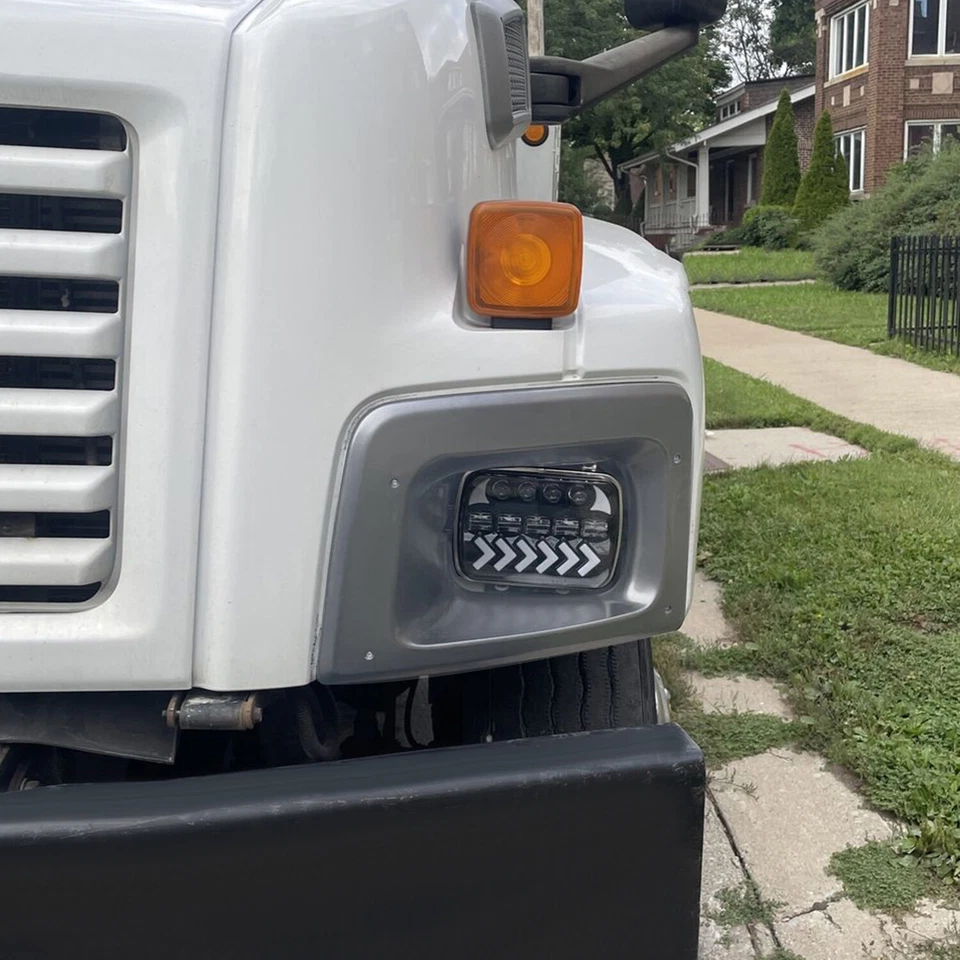 Par de embellecedores de bisel de faros para 2003 2004-2009 C6500 C7500 C8500 lado izquierdo y derecho Foto 4 de 4