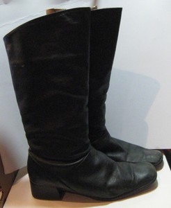 soft leather mid calf boots