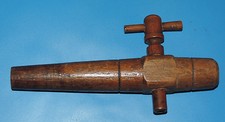 ancien robinet en bois pour fut cidre calvados etc champlure art populaire