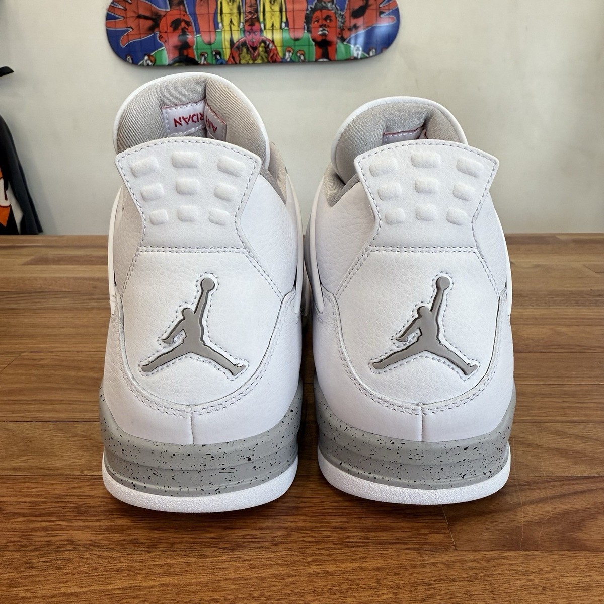 Size 14 - Jordan 4 Retro Mid White Oreo for sale online | eBay display picture 2