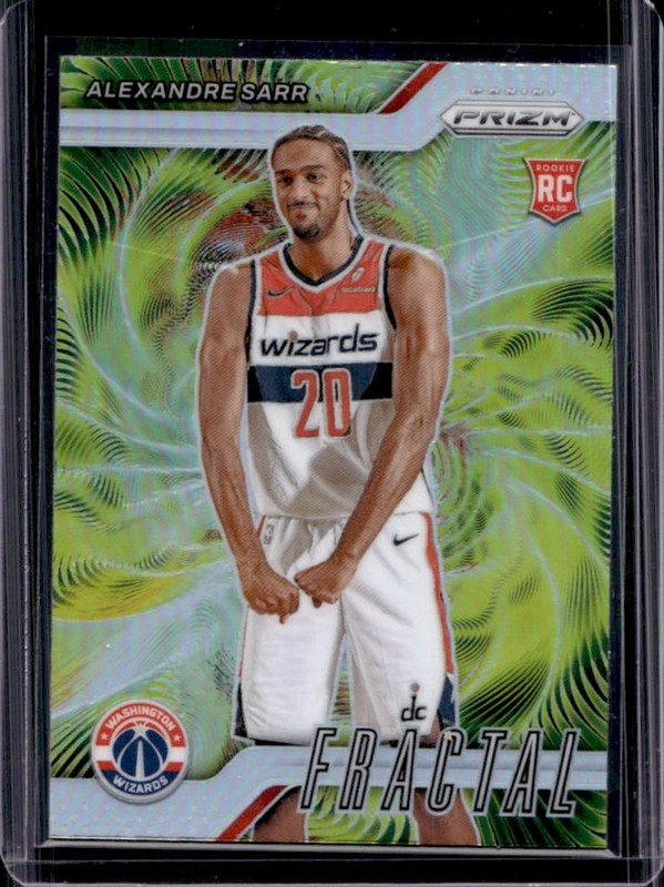 2024-25 Panini Prizm Alexandre Sarr Fractal RC Silver Rookie #6 Wizards