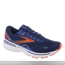 Brooks Navy and Orange Athletic Shoes