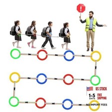 24 Pack Toddlers Walking Ropes Preschool Walking Rope for Kids Colorful Line