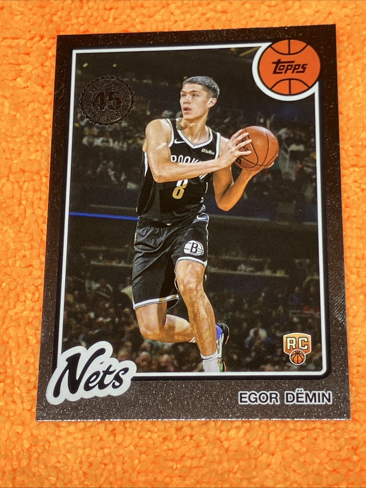 Egor Demin RC 2025-26 Topps #80BK-55 1980-81 Topps Basketball - Brooklyn Nets