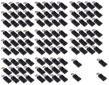 2 AA Battery Holder Case Box with Wire Leads 100 Pack