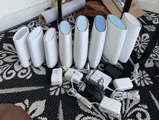 Netgear Orbi Mesh WiFi System Router  RBS Satellites Extender Bundle Lot Of 8