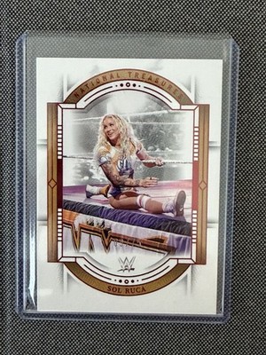 2024 Panini National Treasures WWE - Sol Ruca #11 Red /75