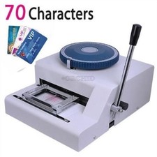 Image of 1-11LINES 70 Letters Manual Pvc Club Embosser Credit Card Embossing Machine rl