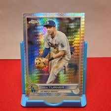 Topps 2022 Chrome Trea Turner #190 Los Angeles Dodgers Chrome Baseball Card