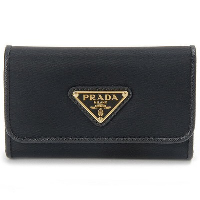 プラダ キーケース リナイロン 1PG004 2DMI F0002 NERO ブラック Prada Key Case Nero Black Women's Triangle Logo 1PG004 2DMI