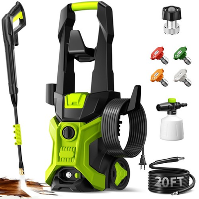 #ad Electric Pressure Washer 2.5 GPM Portable Lightweight Power Washer 4 Quick... $100.20