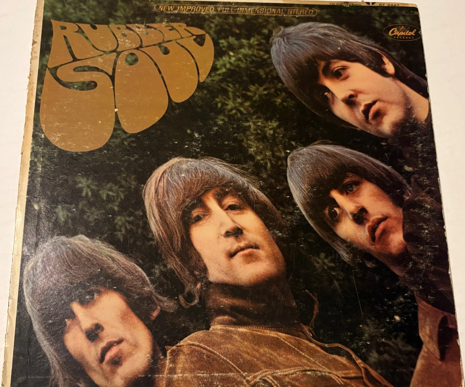 The Beatles ‎ Rubber Soul  1965  Capitol ST-2442 Orange Label  Stereo  GOOD+