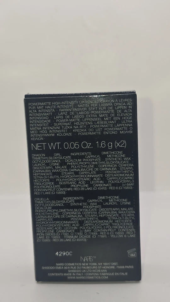 CS Nars Mini Power Matte Lip Pencil Duo 0.08oz each Cruella & Dragon Girl - Image 2 of 3