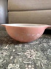 Vintage Pyrex Pink White Gooseberry Cinderella 4 qt Mixing Bowl 444 Scratches