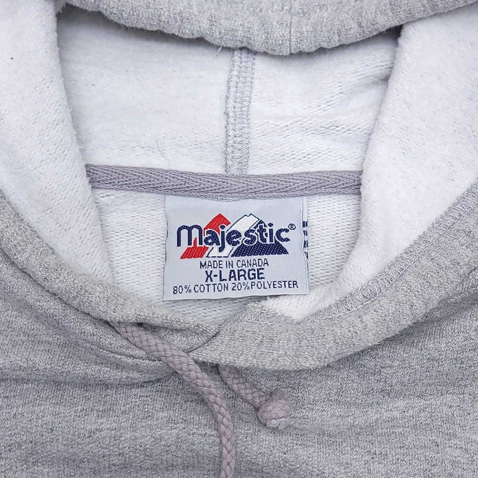 Sudadera con Capucha Gris De Colección Majestic NBA Para Hombres Los Angeles Lakers Talla XL Foto 3 de 4