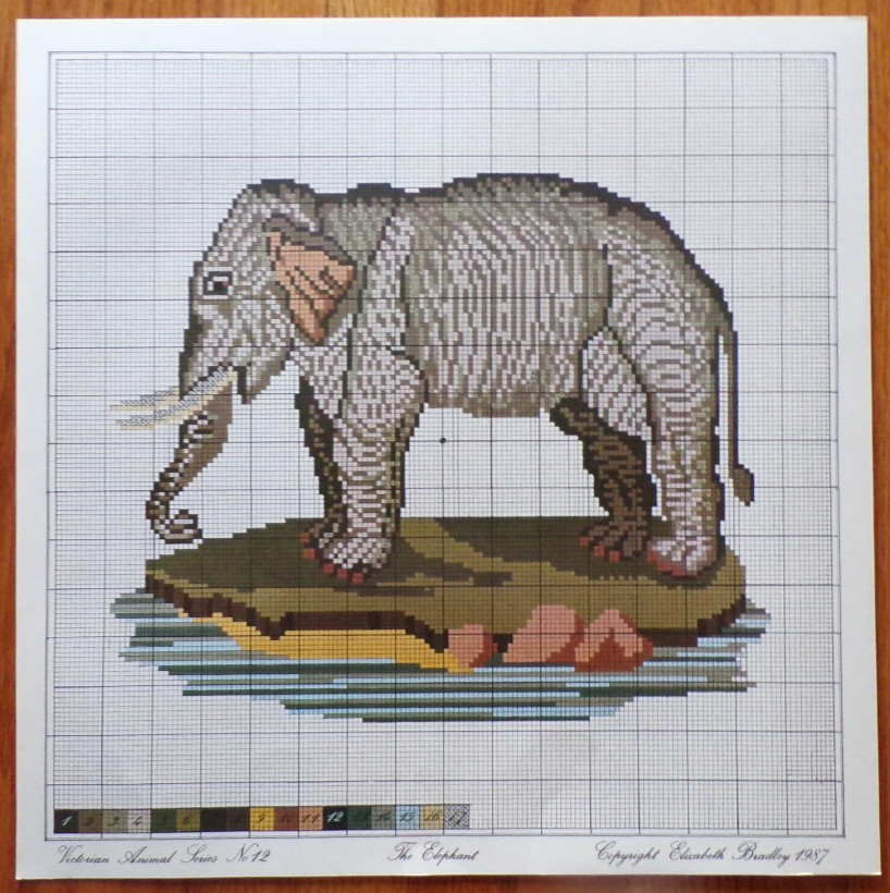 Elizabeth Bradley The Elephant Needlepoint Kit Victorian Animal Collection