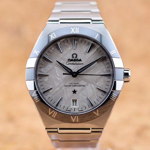 Full Set 2025 Omega Constellation 41mm Steel Meteorite Dial 131.30.41.21.99.001