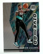 2022-23 Panini Mosaic #6 Damian Lillard Give and Go Portland Trail Blazers