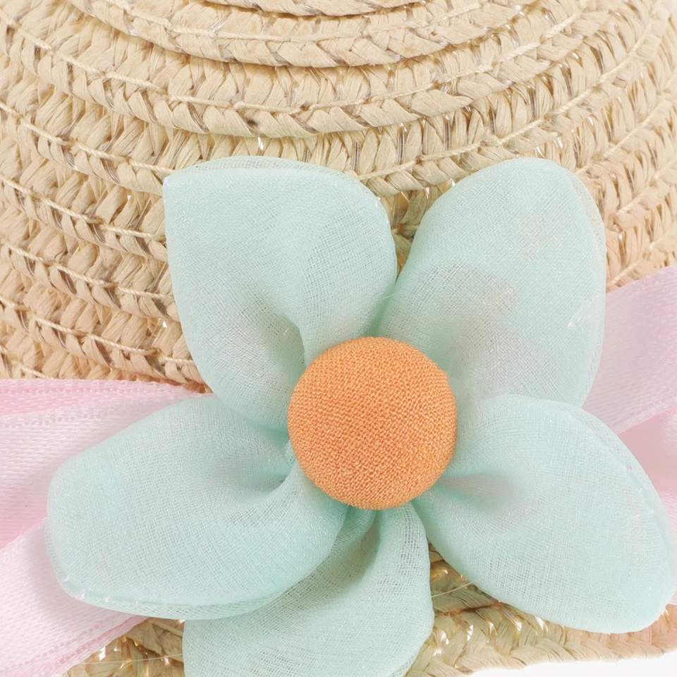  Mini cappello di paglia di grano per decorazione dell'auto e artigianato fai - Immagine 3 di 4