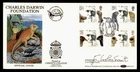 DR WHO 1982 GB FDC DARWIN ANIMAL COMBO SIGNED R42128