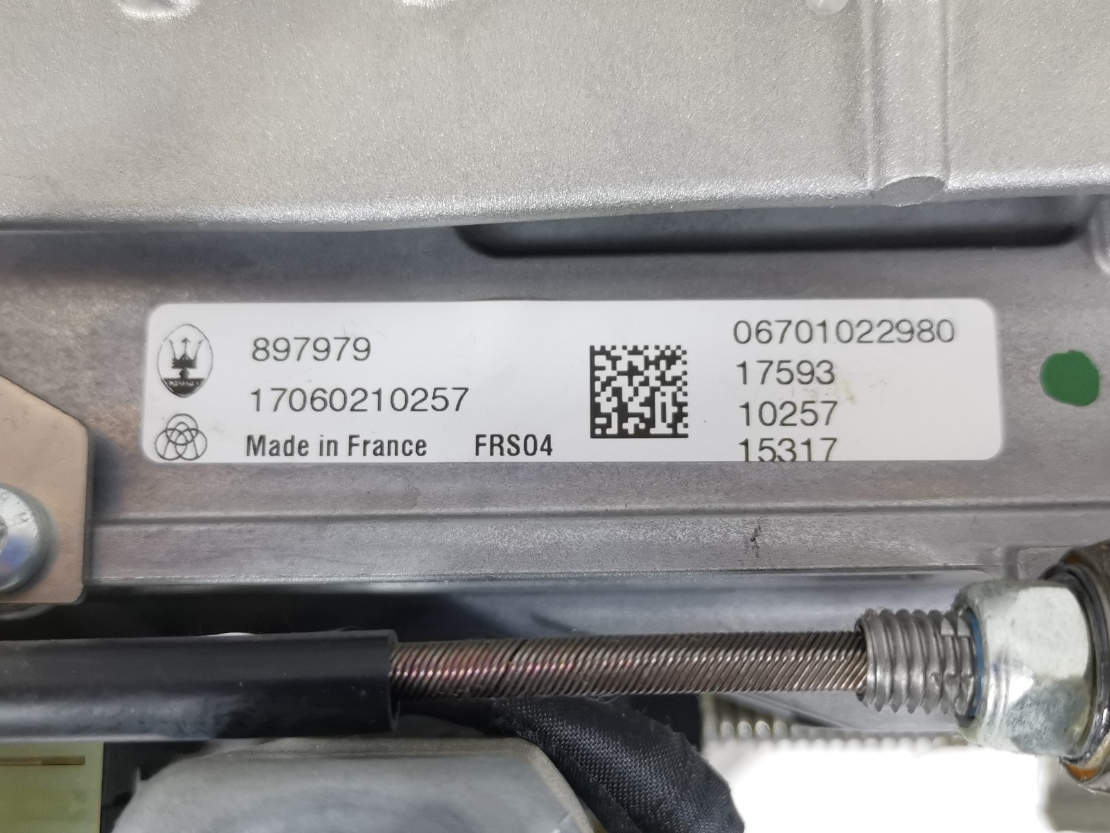 Maserati Levante 2018 AWD 3.0 L Steering Column Power Adjust With Shaft OEM
