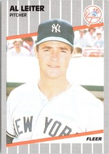Al Leiter 1989 Fleer #257 New York Yankees