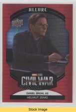 2022 Upper Deck Marvel Allure Red Prism Baron Zemo Daniel Bruhl as #48 READ 0p6