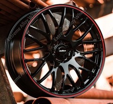 17" Black Motion Alloy Wheels Ford Grand C Max Edge Focus Mk2 Mk2 Mk4 ST 5x108