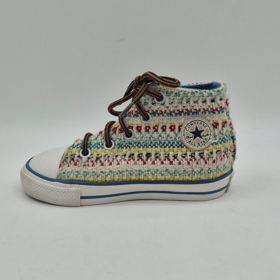 Zapatos Converse Chuck Taylor All Star Infantes Talla 7 Multi Tejido Top Alto 746956F Foto 3 de 4