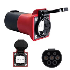 Vobor V2l Adattatore, 3.5kw 16A 220V Tipo2 a Schuko Adattator di Scarica, Compat - Miniatura 1