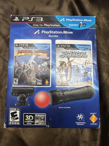 PS3 Playstation Move Bundle Medieval Moves Sports Champions Sealed Games