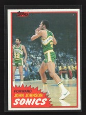 1981-82 Topps #W98 John Johnson Seattle SuperSonics NM