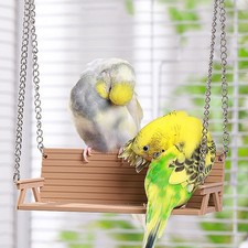 Parrot Bench Bird Cage Accessory Training Decorative Activity Center Perch Toy