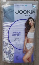 3 JOCKEY Elance 100 Combed Cotton French Cuts Panties Size 9 10 or 11