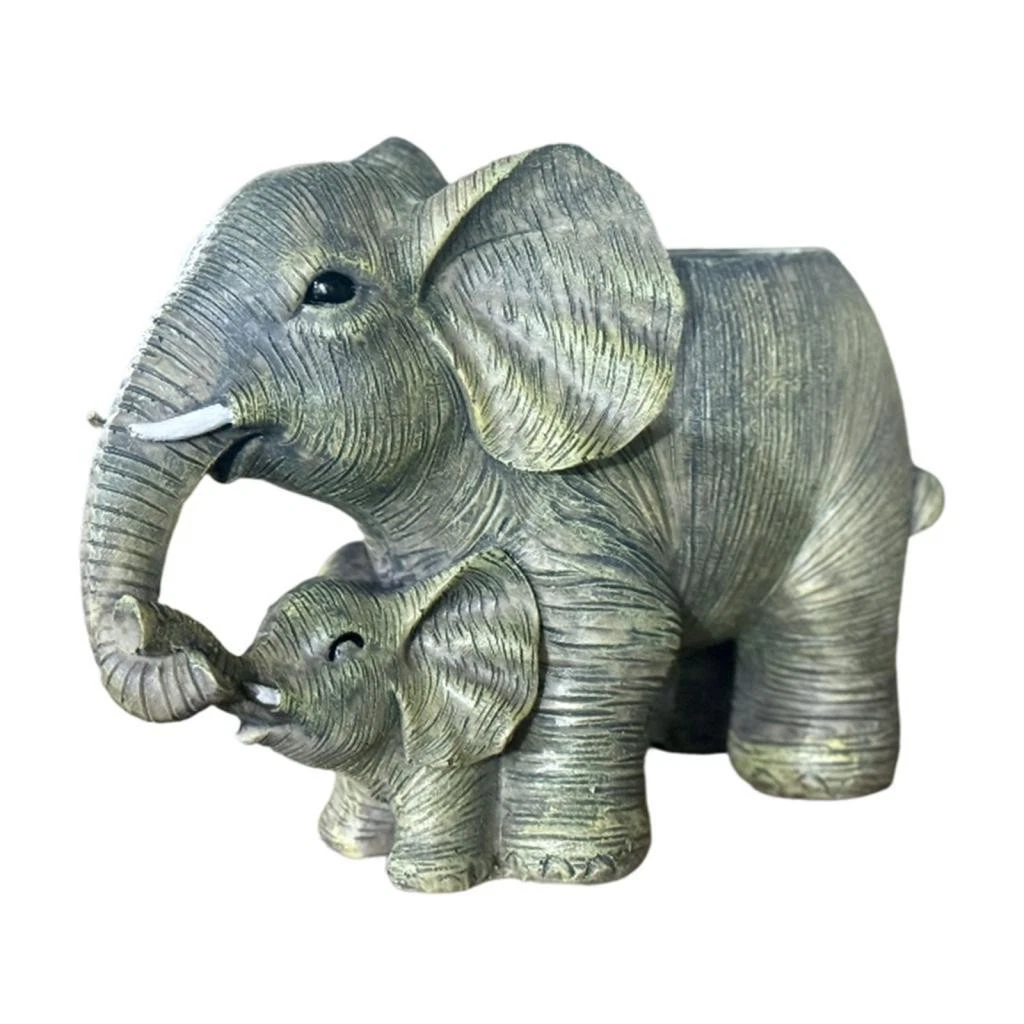 Elephant Statue Planter Animal Flowerpot Housewarming Art Sculpture Plant